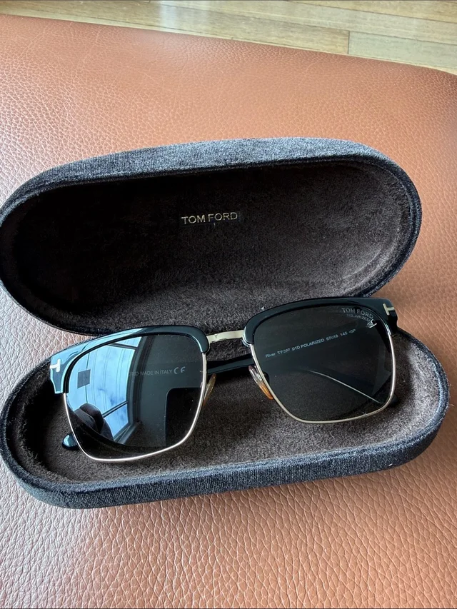 Tom Ford Black & Gold Polarized Sunglasses in gold|black from Poshmark