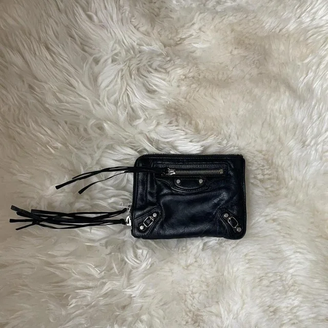 Balenciaga Women's Wallet - Black in black from Depop, photo 1 of 1