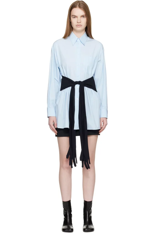 Blue Cotton Poplin Shirt