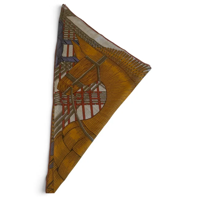 25. Hermes 140cm Cashmere/ Silk Large Triangle Scarf - in Box in Silk from Luxury Promise