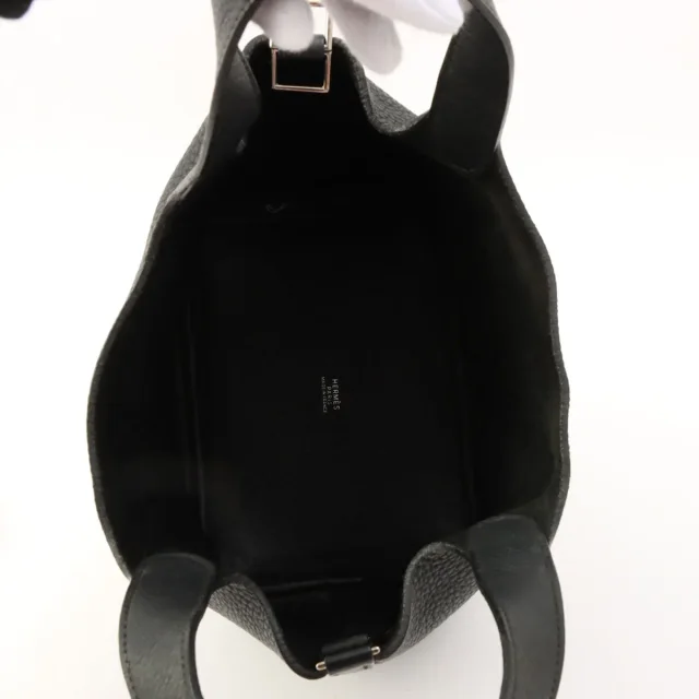 Hermès 2006 Picotin PM Black in Black Clemence leather from VINTAGE QOO TOKYO, photo 5 of 12