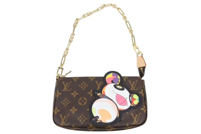 Louis Vuitton Takashi Murakami Monogram Panda Pochette Accessoires Pouch in Coated canvas from The Reluxe