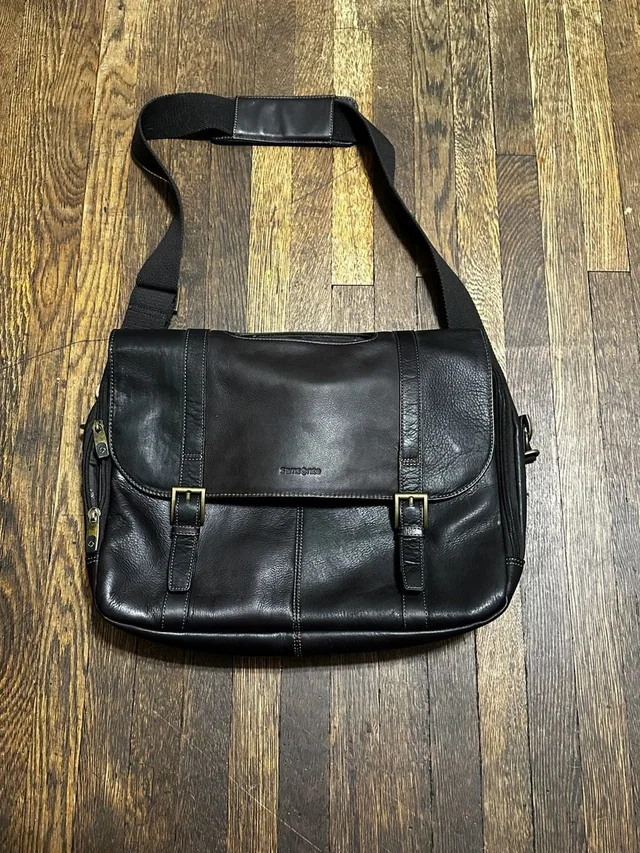 Samsonite Leather Flapover Laptop Messenger Briefcase in brown|red Leather from Poshmark