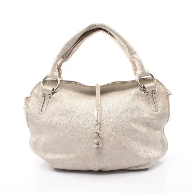 Celine Handbag Bittersweet Metallic Silver Leather Hand Bag in Silver Leather from The Reluxe