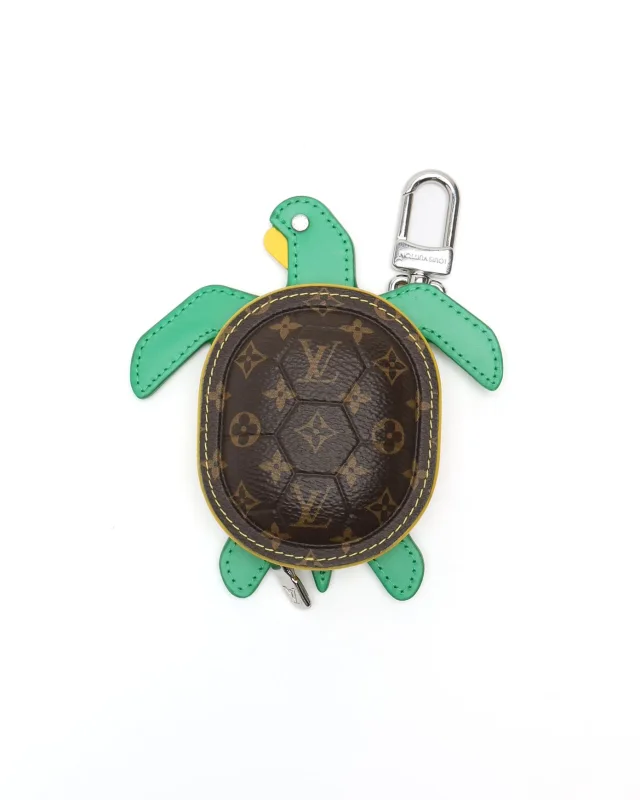 Louis Vuitton Turtle Pouch Bag Charm in Coated canvas from A Retro Tale