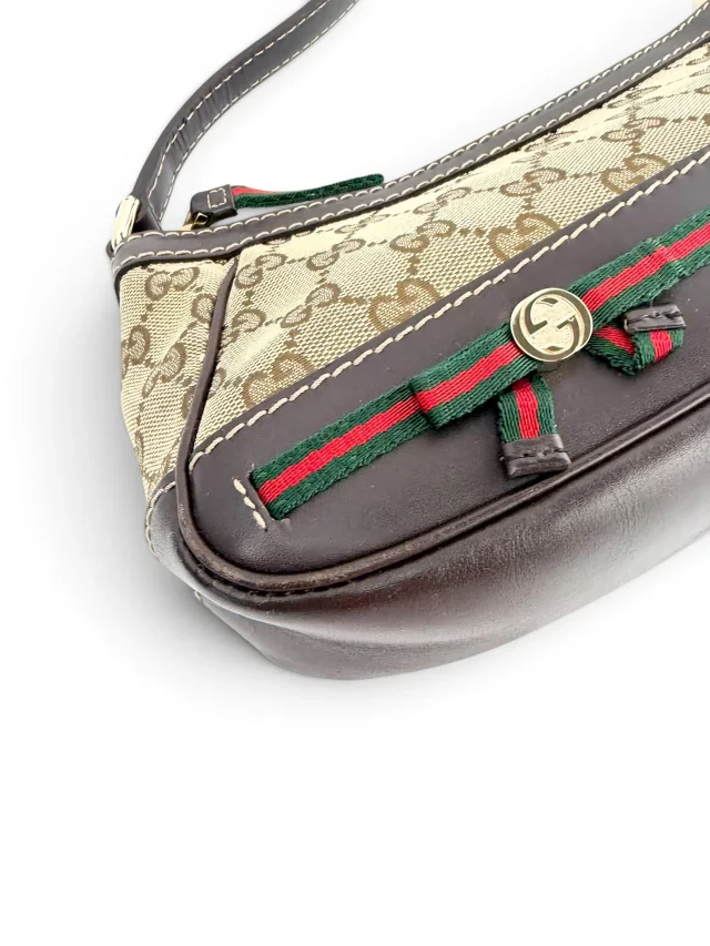 Gucci Monogram Small Mayfair Shoulder Bag in Coated canvas from Season 2 Consign, photo 7 of 9