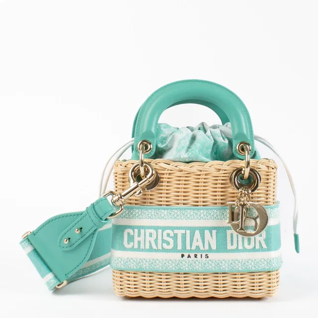 Lady Dior Riviera Mini Bag in Raffia from Labellov