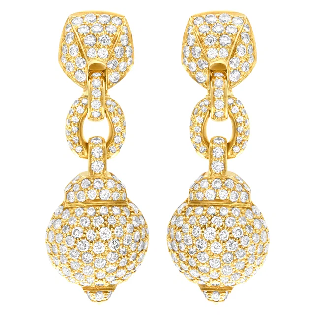 Cartier "ROMANTICA" Earrings in Yellow Yellow Gold from Gray And Sons