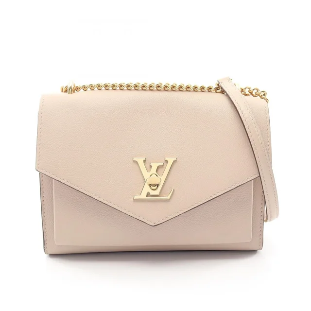 Louis Vuitton Shoulder Bag My Lockme Gray Leather Chain in Grey Leather from The Reluxe