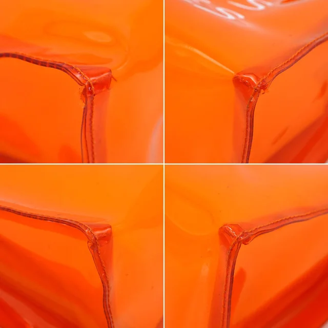 Hermès Vinyl Kelly Souvenirdel' Exposition 1998 Orange Vinyl Hand Bag in Orange from Luxury Promise, photo 2 of 2