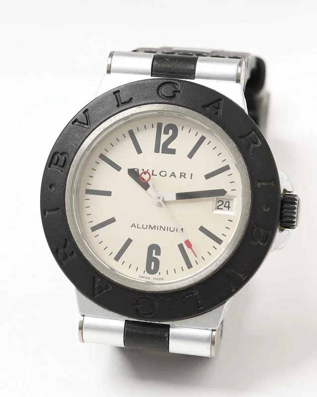 Bvlgari Diagono Aluminium 38mm Full Set 2001 Watch in Denim from A Retro Tale, photo 3 of 9