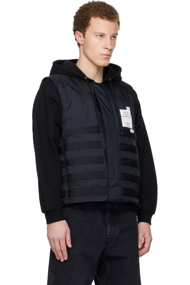 Neighborhood Black Nanga Edition Tactical Down Vest, photo 2 of 2 from SSENSE