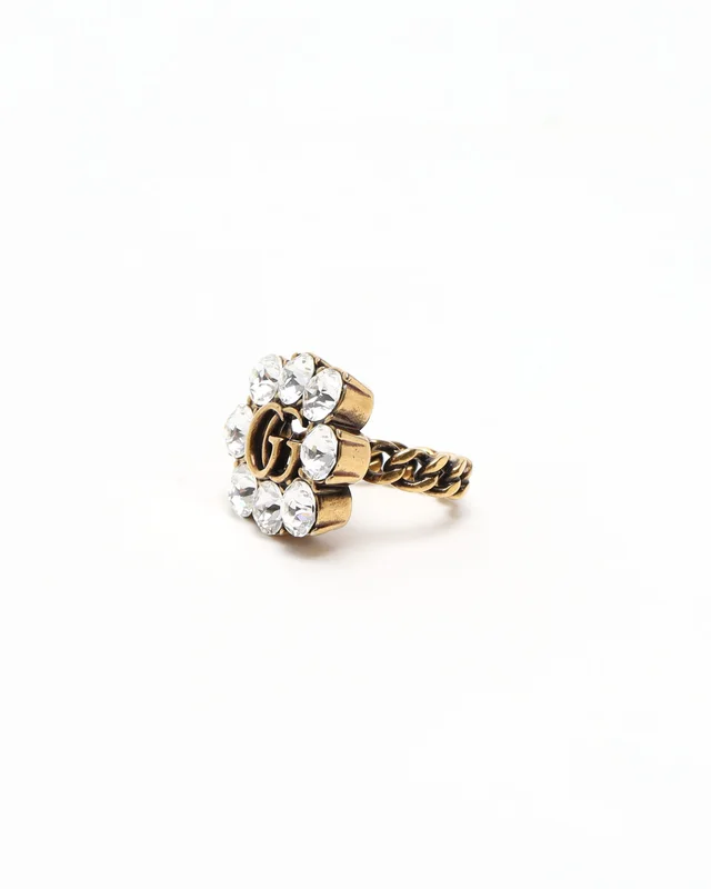 Gucci Flower Rhinestone Ring from A Retro Tale, photo 2 of 2