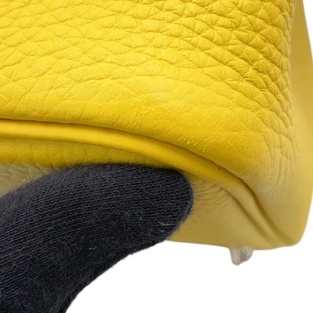 Hermès Picotin Lock Jaune Ambre Taurillon Clemence Size PM in Yellow Clemence leather from GALLERY RARE, photo 10 of 15