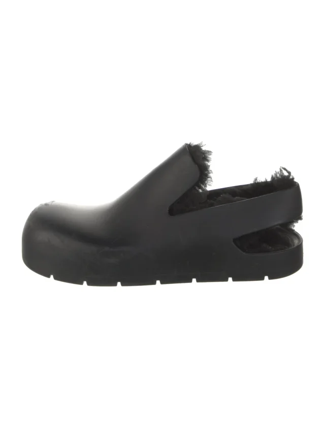 Bottega Veneta Rubber Mules in black from The RealReal