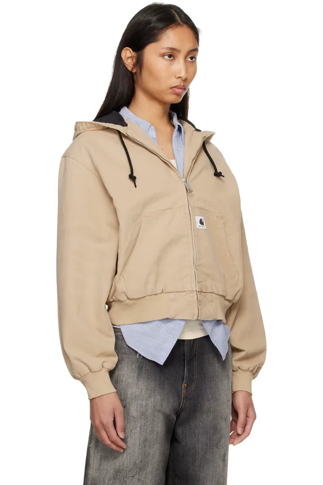 Carhartt Work In Progress Beige OG Active Jacket, photo 2 of 4 from SSENSE