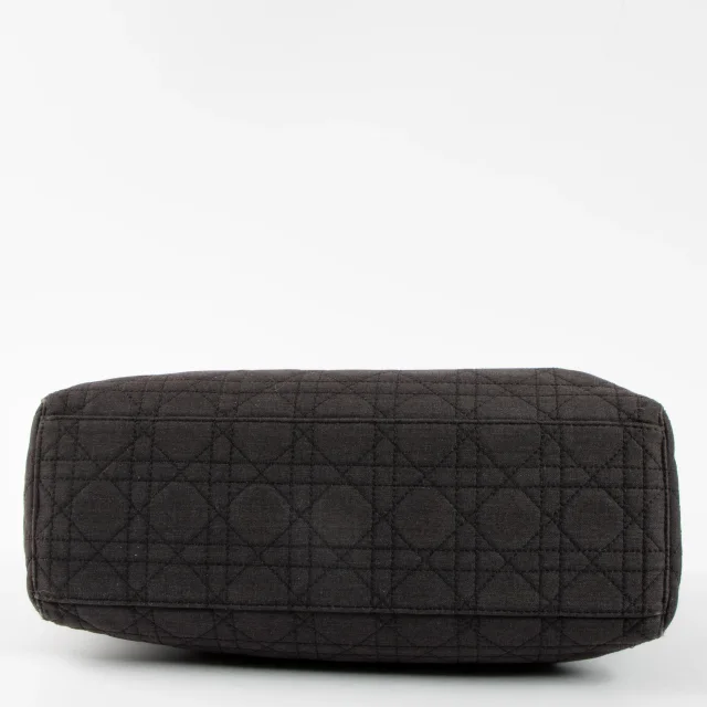 Black Fabric Medium Lady Dior Bag in Black from Labellov, photo 4 of 5