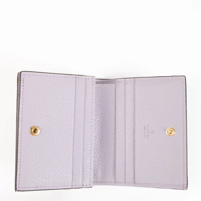 Gucci Lilac Jumbo GG Ophidia Small Wallet in Purple from Labellov, photo 4 of 5
