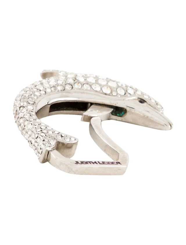 Judith Leiber Crystal Dolphin Keychain in silver|gray from The RealReal, photo 3 of 3
