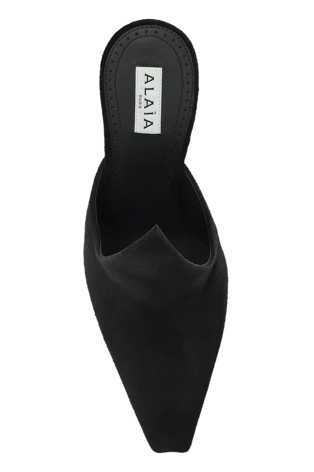 Alaïa Pointed-Toe Heeled Mules, photo 3 of 7 from SENSER