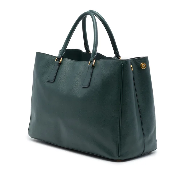 Green Prada Large Saffiano Lux Gardeners Tote in Green Saffiano leather from Designer Revival, photo 2 of 2