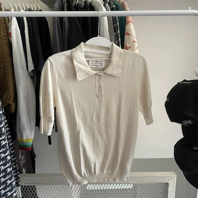 Maison Margiela Poloshirt in Beige in white|neutral from Grailed