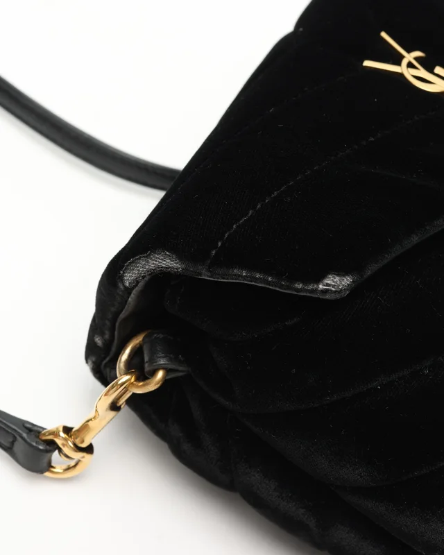 Saint Laurent Loulou Toy Shoulder Bag in Velvet from A Retro Tale, photo 7 of 10