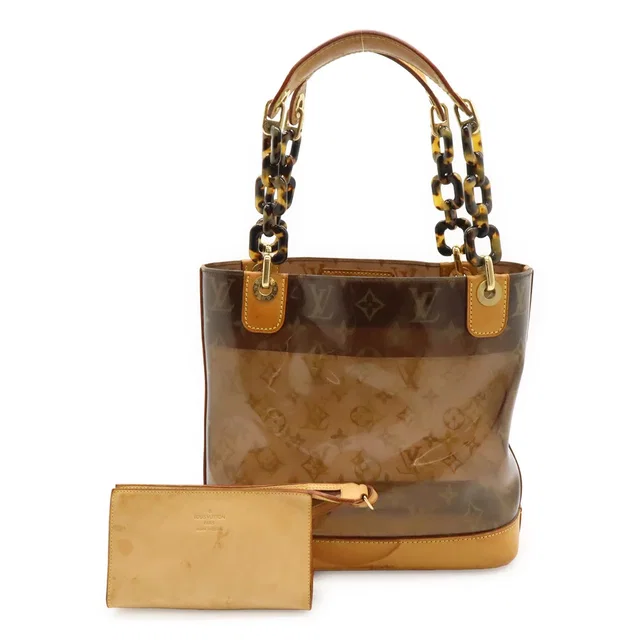 Louis Vuitton Monogram Vinyl Cabas Ambre PM Tote Bag Shoulder Plastic Chain in Leather from The Reluxe
