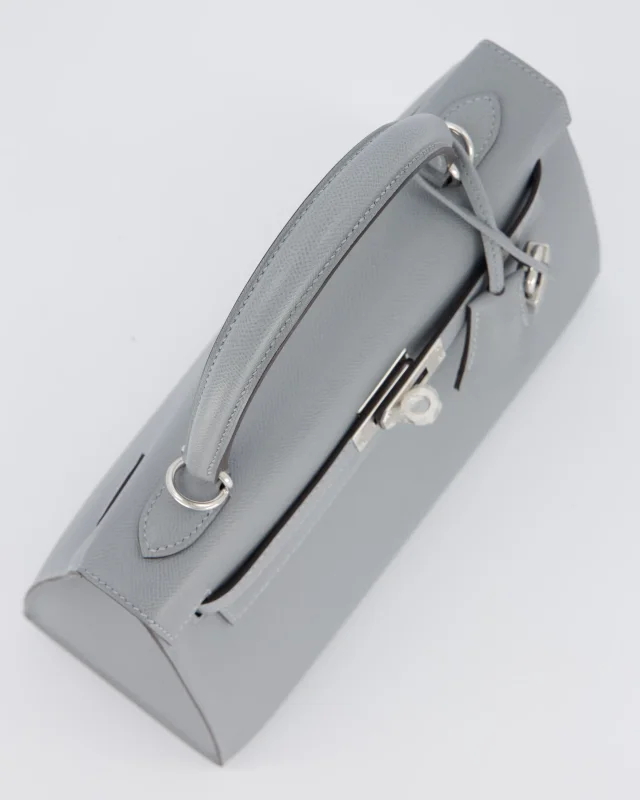 Hermès Kelly 25 Sellier Bag in Grey Leather from Sellier, photo 17 of 21