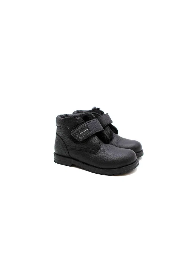 Dolce & Gabbana Black leather velcro strap boots in Black Leather from HEWI