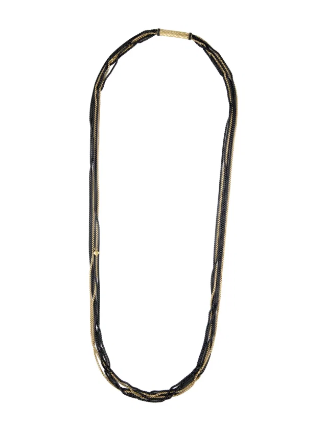 David Yurman Diamond Long Multistrand Chain Necklace, 32.5" in multicolor from The RealReal