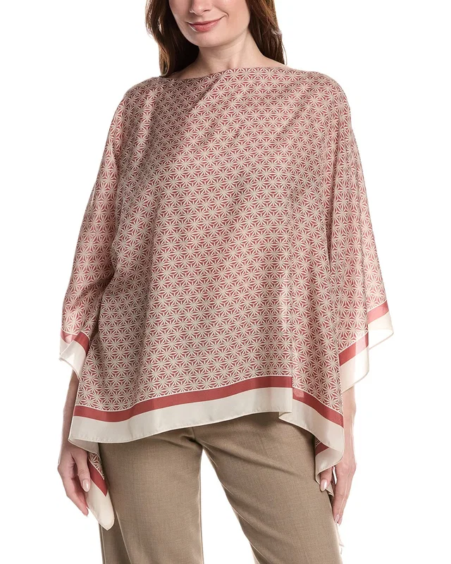 Brunello Cucinelli Silk Poncho, image 1 of 1 from Gilt