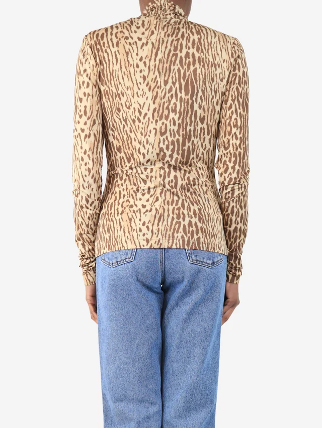 Zimmermann Brown leopard print top - size UK 8 in Brown from Sign of the Times, photo 2 of 2