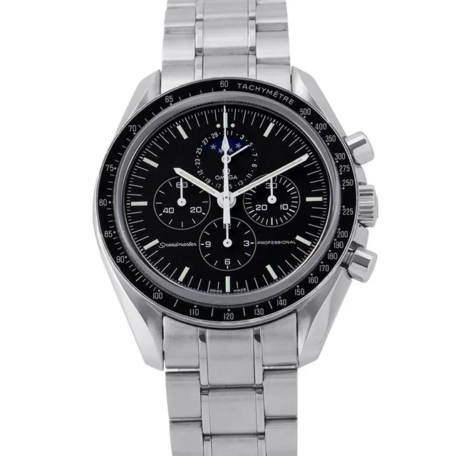 Omega Speedmaster Professional Moonphase W42mm Stainless Steel Black Dial3576.50.00 in Black from GALLERY RARE