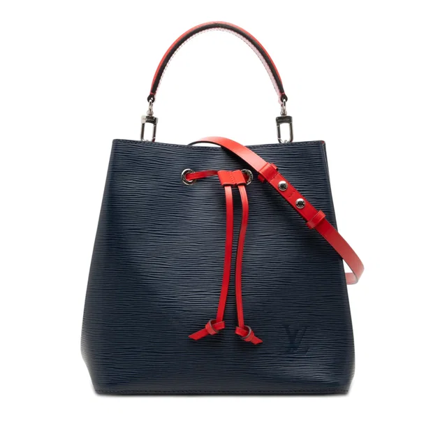 Blue Louis Vuitton Epi NeoNoe MM Bucket Bag in Blue Leather from Designer Revival, photo 1 of 1