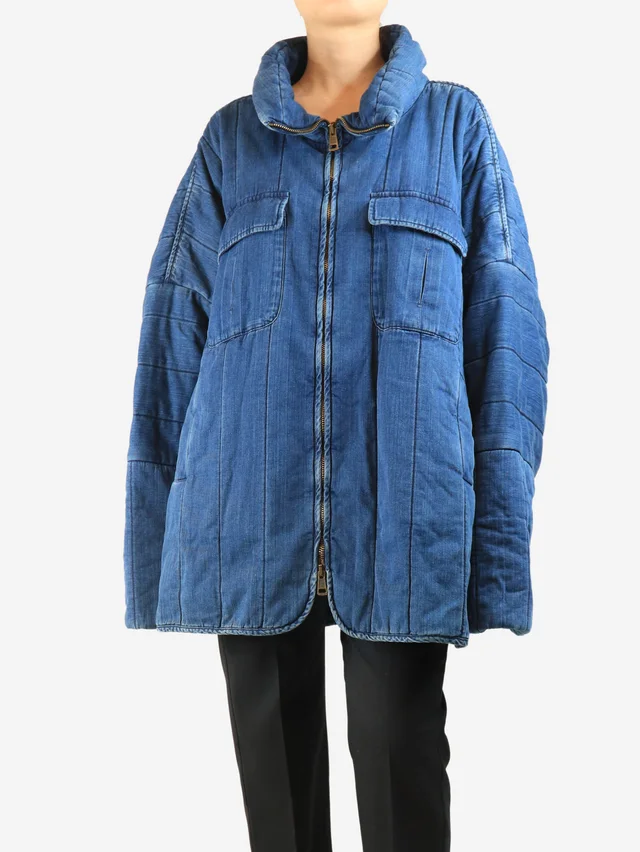 Chloé Blue denim oversized jacket - size M in Blue Denim from Sign of the Times