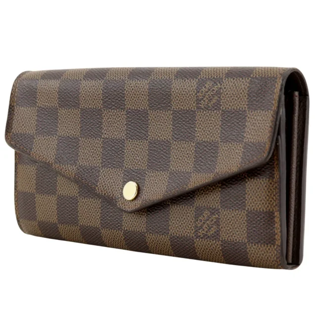 Louis Vuitton Porte Feuille Sarah Damier Long Wallet in Brown Canvas from LuxUness, photo 2 of 19