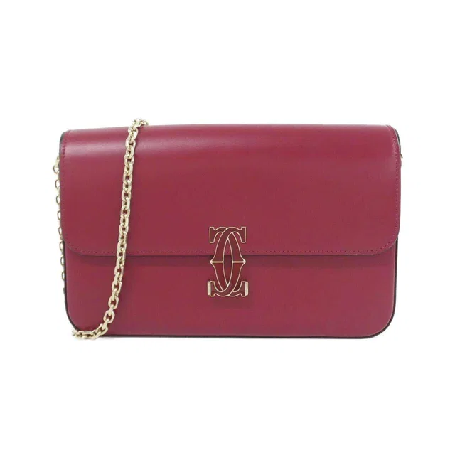 C DE CARTIER Leather Shoulder Bag in Leather from LuxUness