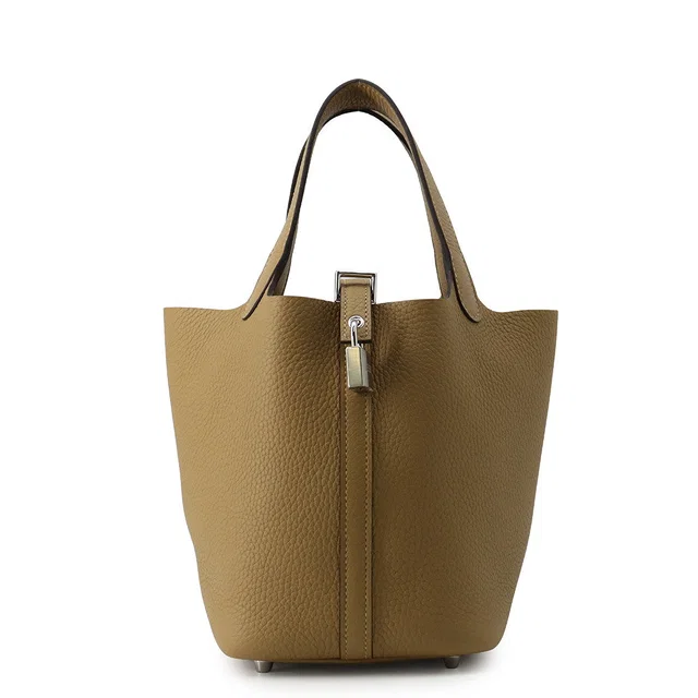 Hermès Picotin Lock DuneH056289CK2D Taurillon Clemence Size PM in Clemence leather from GALLERY RARE