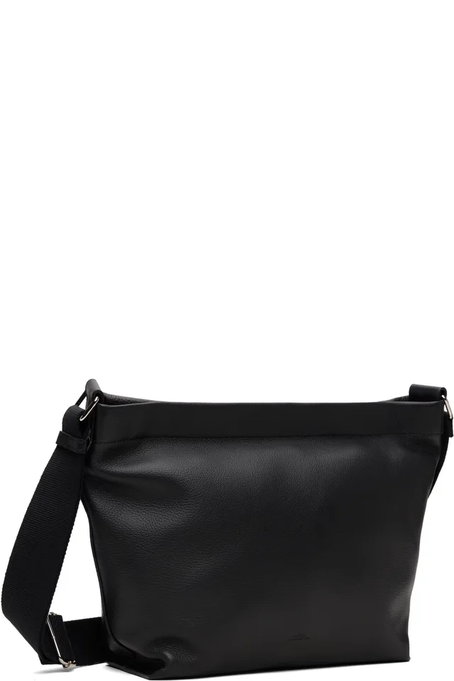 A.P.C. Black Besace Maiko Messenger Bag, photo 2 of 4 from SSENSE