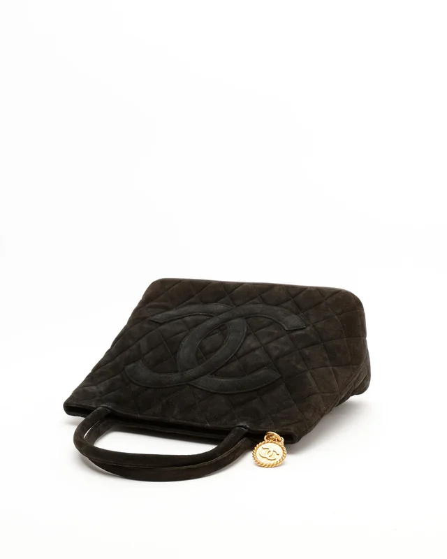 Chanel Suede Medallion Tote Bag in Suede from A Retro Tale, photo 5 of 13