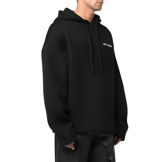 Off White Knitted Hoodie, photo 2 of 3 from Balardi