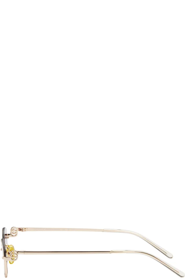 Gucci Gold GG1278S Sunglasses, photo 3 of 4 from SSENSE