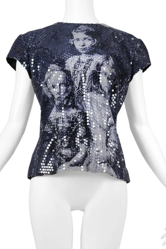 Alexander McQueen Rare Romanov Children Sequin Top 1998 from Resurrection Vintage, photo 2 of 2