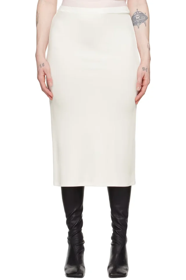 TOVE White Flor Midi Skirt, image 1 of 1 from SSENSE