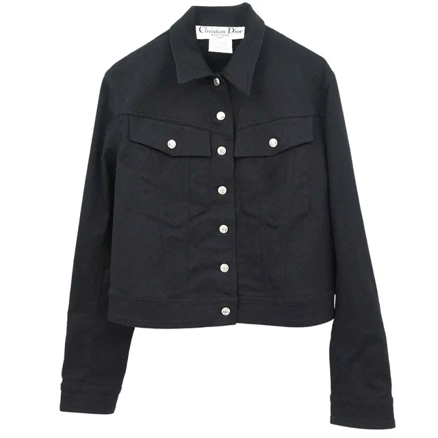 Dior 2001 Denim Jacket Black #36 in Black Denim from AMORE Vintage Tokyo
