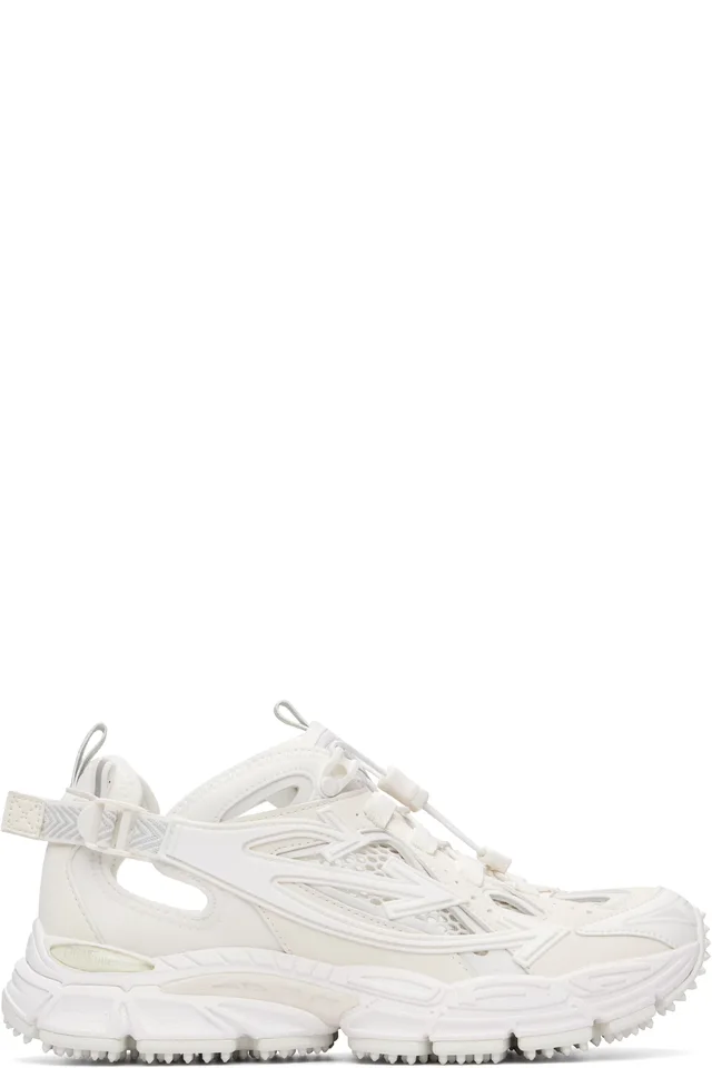 White 'Be Right Back' Open Sneakers