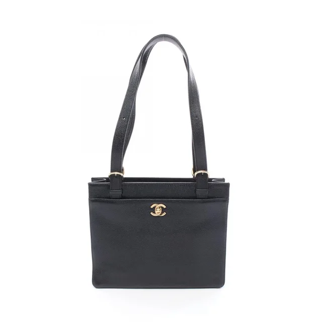 Chanel Tote Bag Black Caviar Leather in Black Caviar leather from The Reluxe