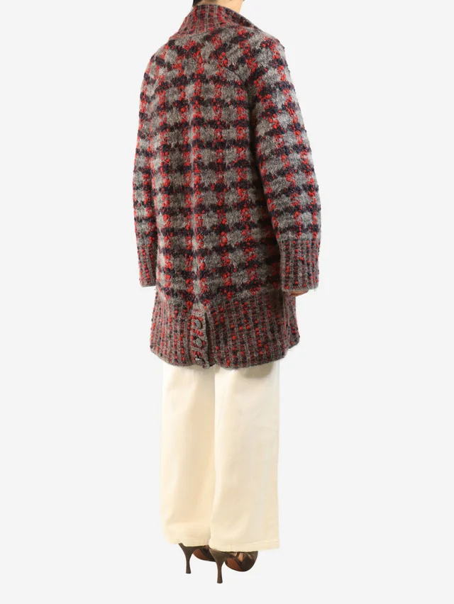 Chanel Grey chunky wool-blend coat - size UK 8 in Grey Wool from Sign of the Times, photo 2 of 2
