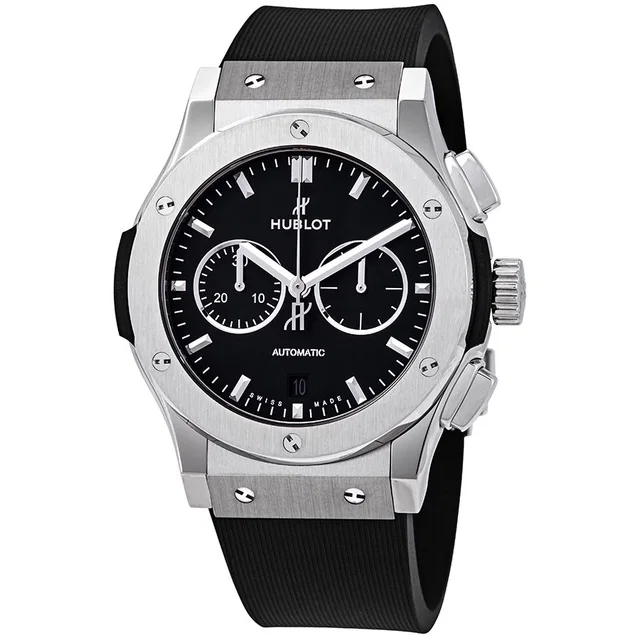 Hublot Classic Fusion Chronograph Automatic Black Dial Mens Watch 541.NX.1171.RX in black|gray from Jomashop.com